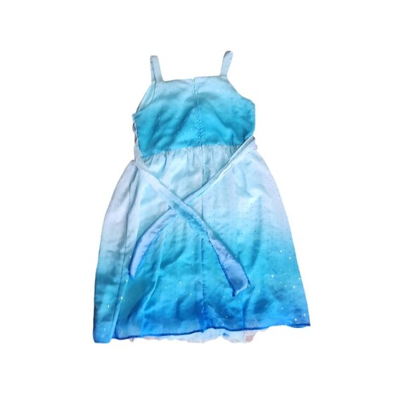 DISORDERLY CONDUCT Blue Ombre Sequin Sleeveless Zip Back Dress Girl's Size 16 - Picture 6 of 6